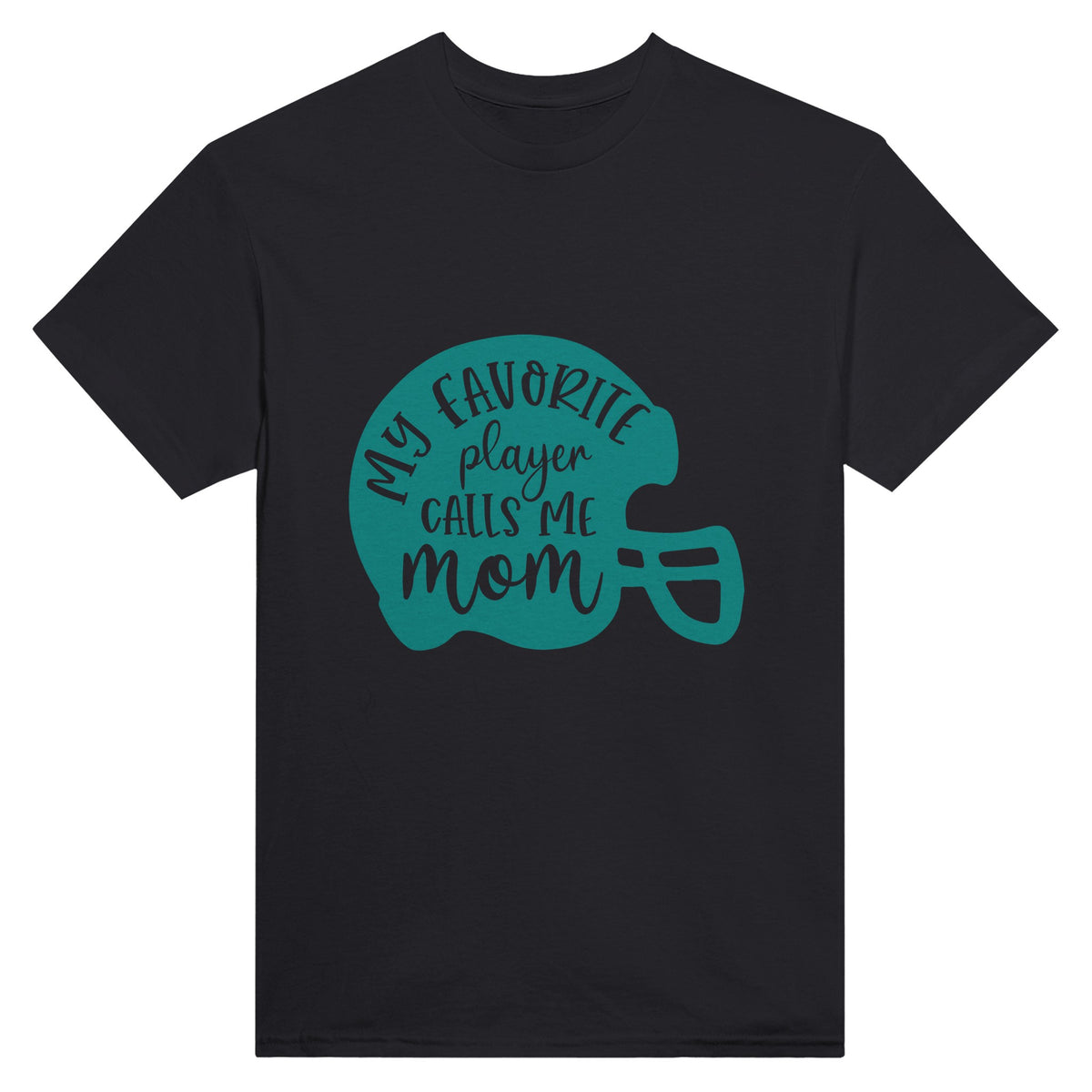 Proud Mom - 'Favorite Player' Tee - Black - Print Material