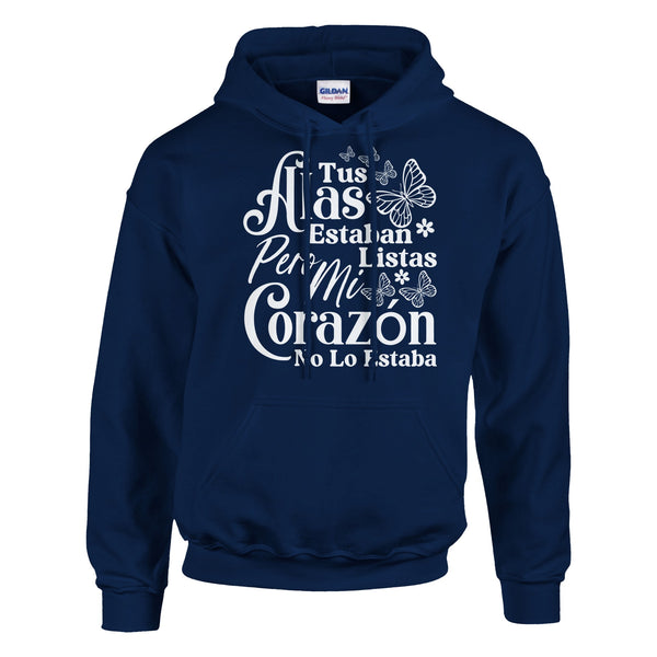 Courageous Spirit - Tus Alas EstaBan Listas Line - Navy - Hoodies