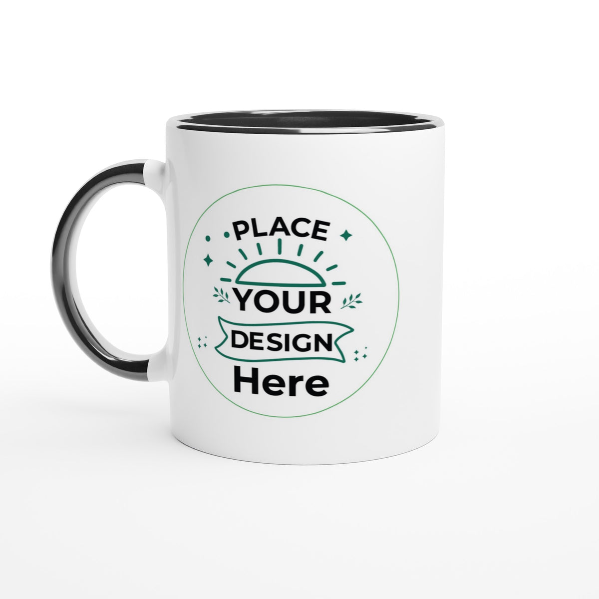 Vibrant Customizable Ceramic Mug - Your Perfect Daily Companion - Ceramic Black - Mugs