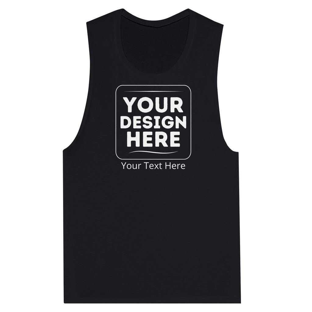 From Gym to Street - The Ultimate Customizable Muscle Tank Top - Dark Gray - Tank Tops