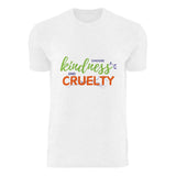 Choose Kindness, End Cruelty - Sustainable Style - White - T-shirts