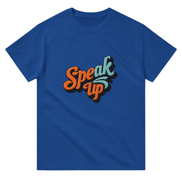 Echo Your Essence - Vibrant Speak Up Tee - Royal - T-shirts