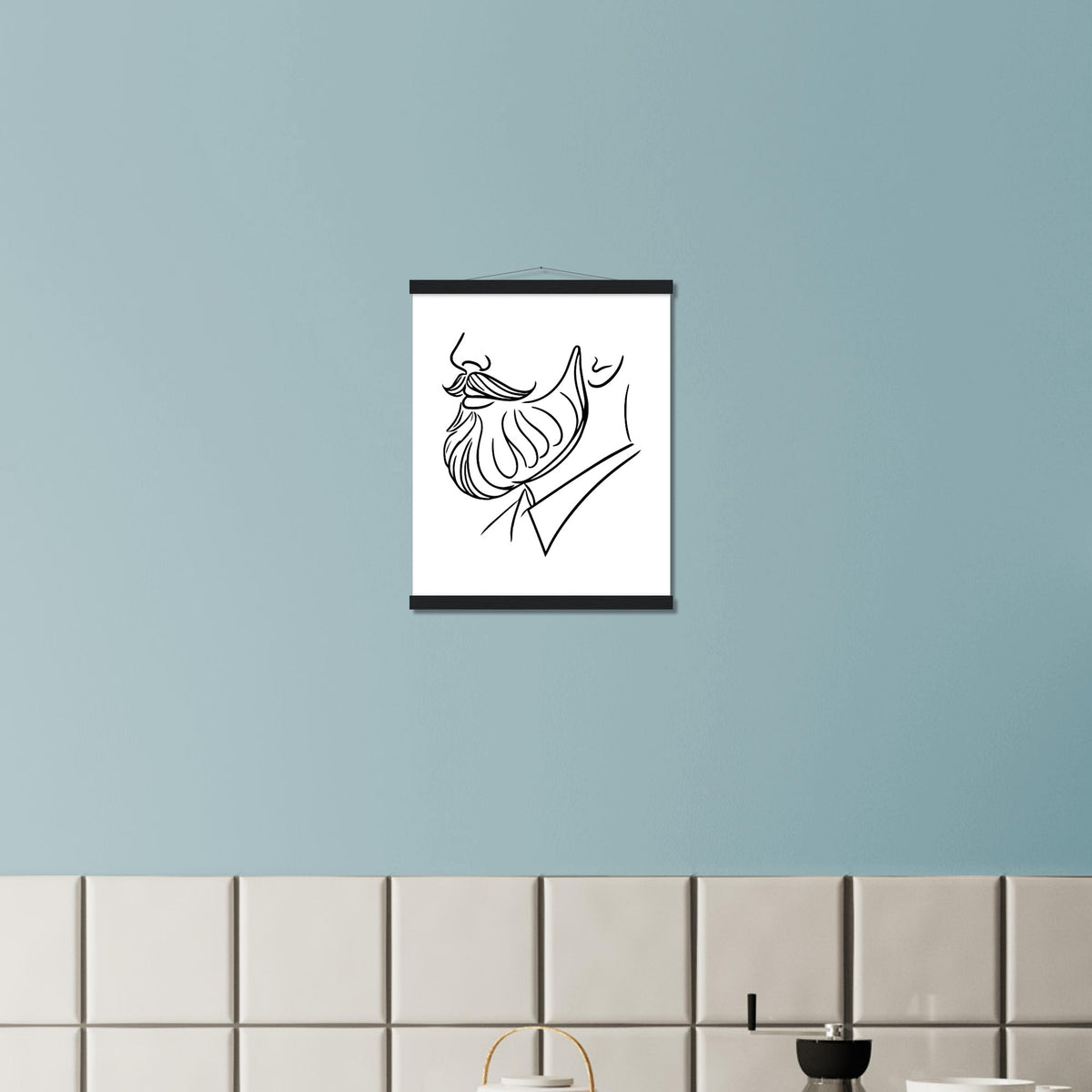 Stylish Simplicity - Semi-Glossy Art with Vintage Hangers - - Posters With Hanger