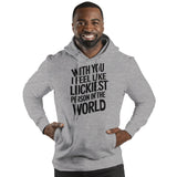 Luckiest in Love – A Heartfelt Gift for Your Husband - Heather Grey - Hoodies