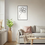 Simplicity in Bloom - Vintage-Inspired Floral Art - - Wooden Framed Posters