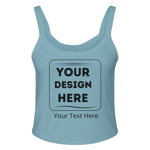 Sustainably Chic - Your New Customizable Go-To Tank Top - sld baby blu bln - Tank Tops