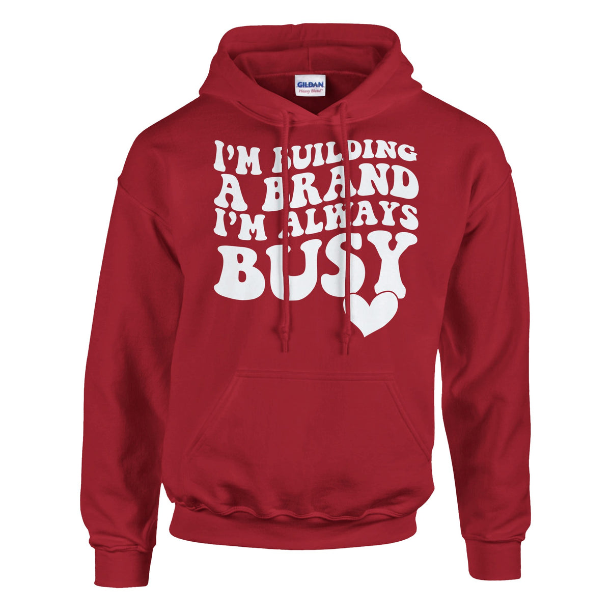 Busy Crafting Success - Wear Your Ambition with This Hoodie - Cherry Red - Hoodies