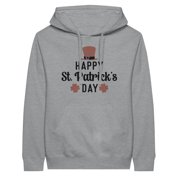 Celebrate in Style - Happy St. Patrick's Day - Premium Unisex Hoodie - Sports Grey - Unisex Hoodies