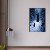 Winter Doorway Poster – Gift for Deep Thinkers - Default Title - Metal Framed Posters
