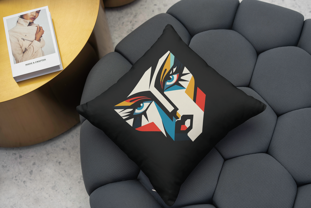 Geometric Glamour - All-Weather Art Cushion - - Cushions