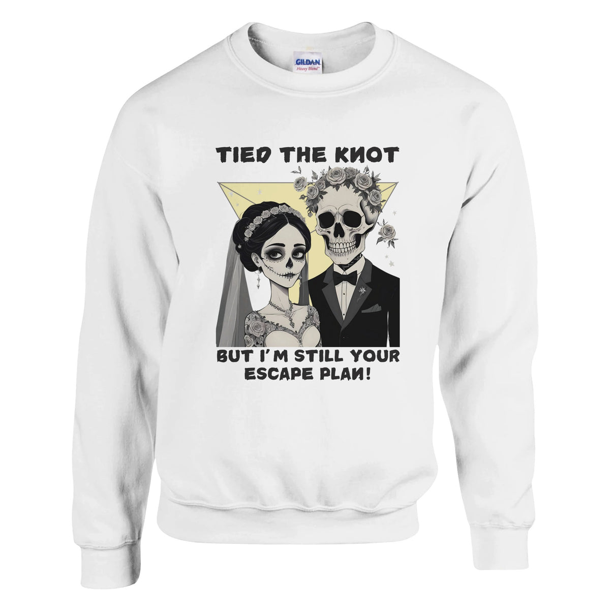 Til Death Do Us Part - Gothic Wedding Crewneck - White - Sweatshirts