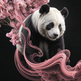 Panda Dreams & Pink Blossoms - - Framed Posters