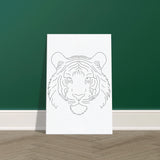 Silent Strength - Canvas Tiger Portrait - 60x90 cm 24x36″ - Canvas Prints