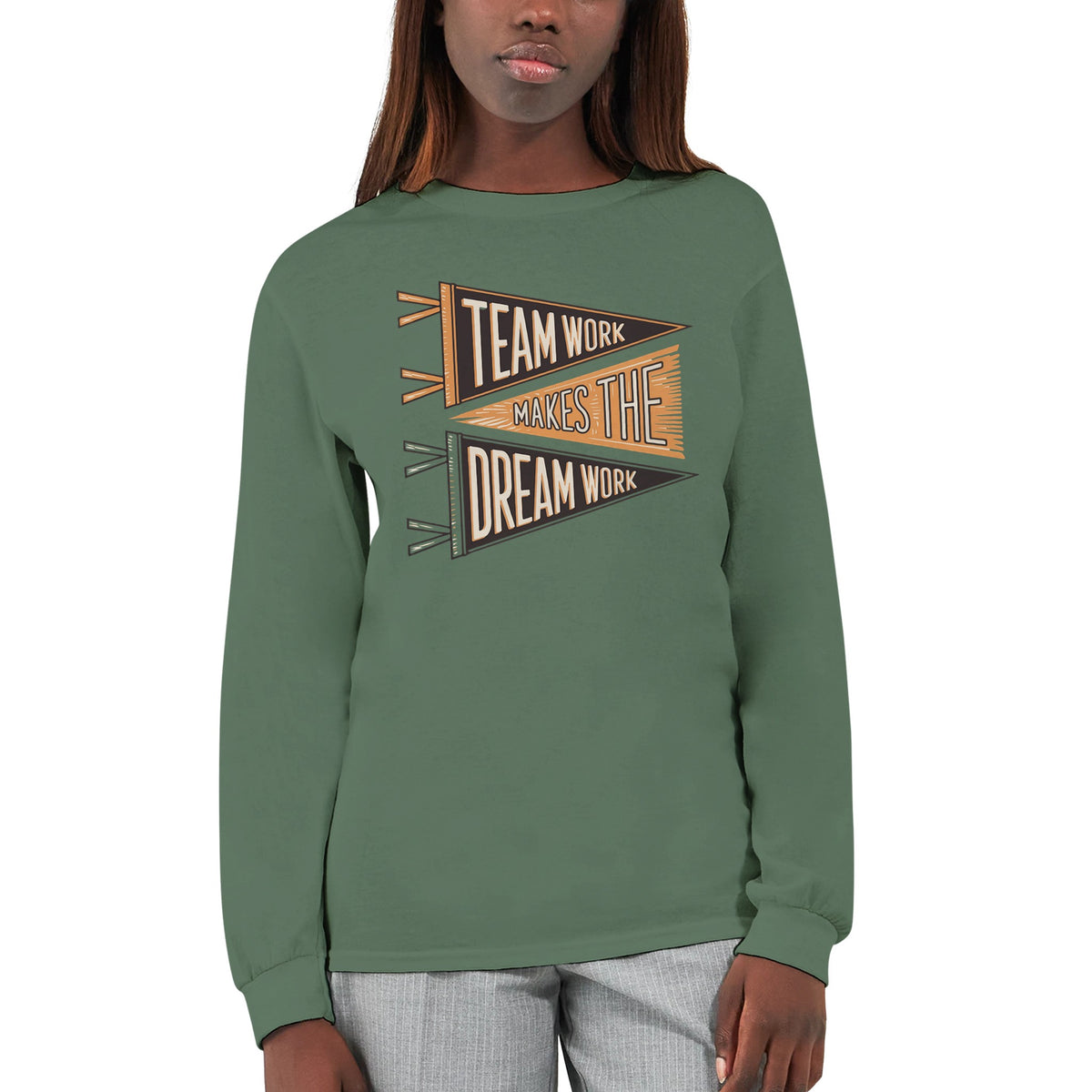 Teamwork Long-sleeve Tee for Coworkers - - Long Sleeves T-shirts