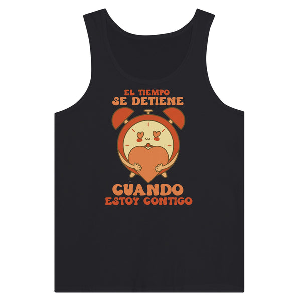 In Your Presence - 'El Tiempo Se Detiene' Tank - Black - Print Material