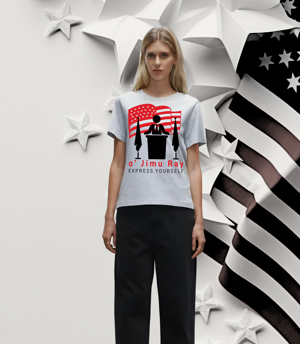 American Pride - o' Jimu Ray 4th July Women's T-Shirt - - T-shirts
