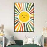 Sunshine Smile – Colorful Metal Poster for Gifting - Default Title - Metal Framed Posters