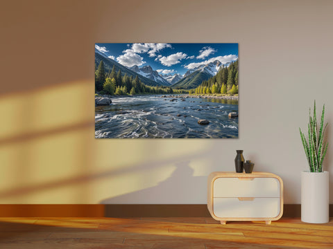 Image of Mountain Majesty and Flowing Waters