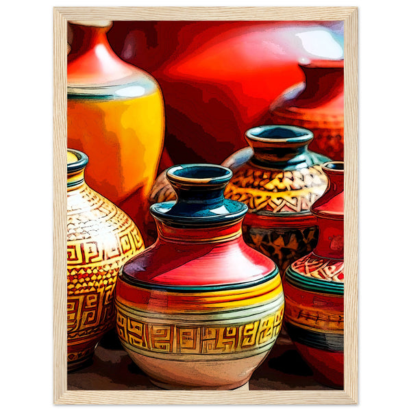 Heritage Hues - Framed Art Masterpiece - 30x40 cm 12x16″ Wood frame - Wooden Framed Posters