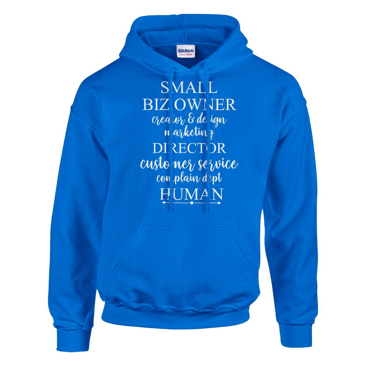 Creator & Director - HUMAN Statement Hoodie - Royal - Hoodies