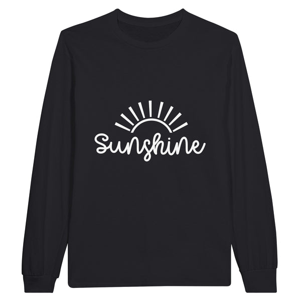 Everyday Sunshine - Classic Cotton Longsleeve - Black - Long Sleeve T-shirts