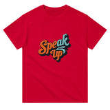 Echo Your Essence - Vibrant Speak Up Tee - Red - T-shirts