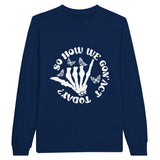 Unfiltered Vibes - Channel Your Feelings in Style - Navy - Sweatshirt