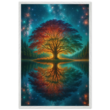 Mystical Tree Wooden Framed Poster – Perfect Gift - - Wooden Framed Posters