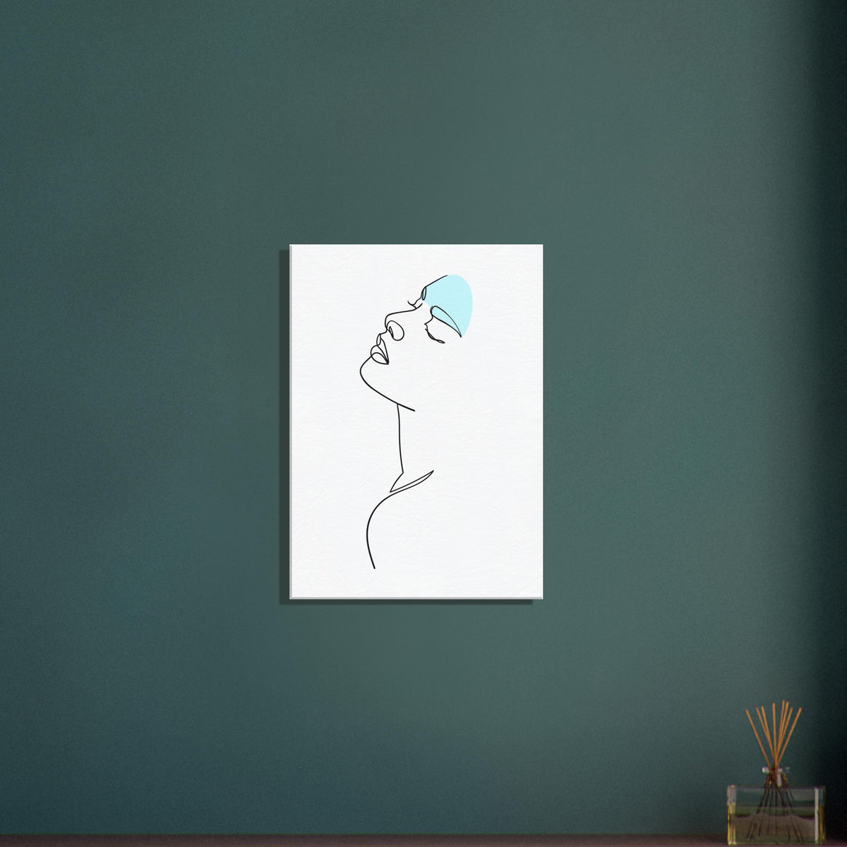 Whispers of Art - Minimalist Face Canvas - 50x70 cm 20x28″ - Canvas Prints