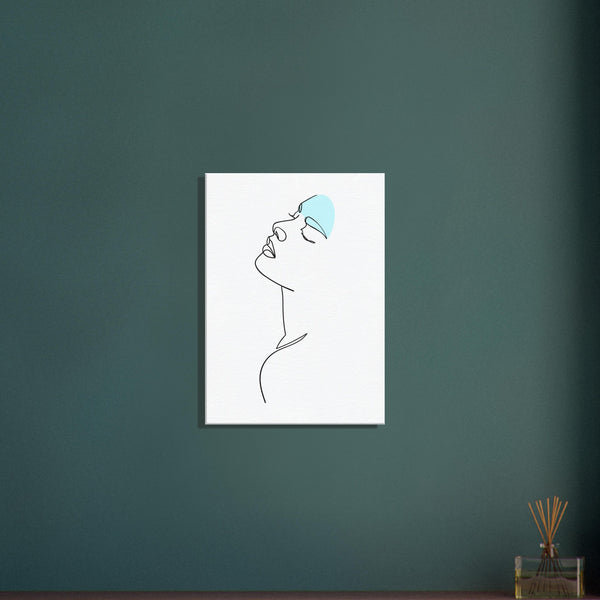 Whispers of Art - Minimalist Face Canvas - 50x70 cm 20x28″ - Canvas Prints