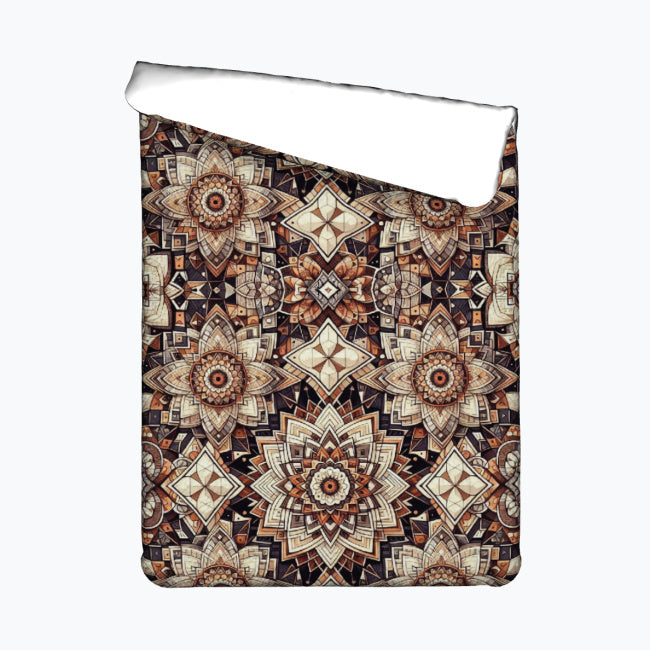 Harmony in Hues - Geometric Mandala Blanket - - Blankets