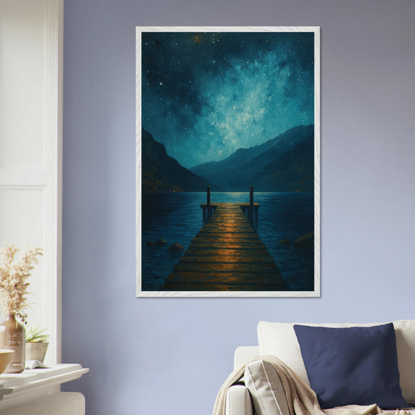 Whispers of the Night – Wooden Framed Poster Gift - - Wooden Framed Posters