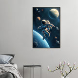 Nebula Dreams - Ethereal Woman Portrait - 60x90 cm 24x36″ - Metal Framed Posters