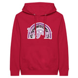 Rainbow Bliss Premium Unisex Pullover Hoodie - Red - Hoodies