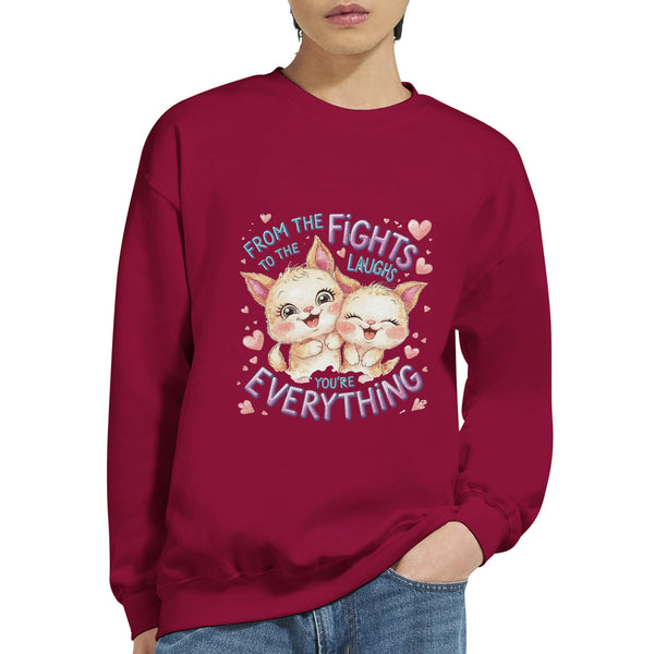 All the Fights, All the Love - Celebrate Your Brother - Cardinal Red - Sweatshirts