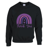 Thank You, Always - A Grateful Sweatshirt Expression - Black - Sweatshirt