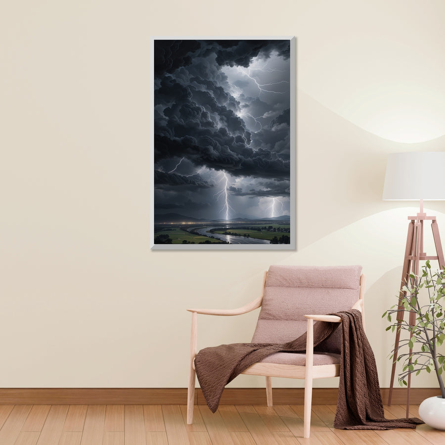 Gift the Storm – Tempest’s Fury Unleashed Wall Art - - Framed Posters