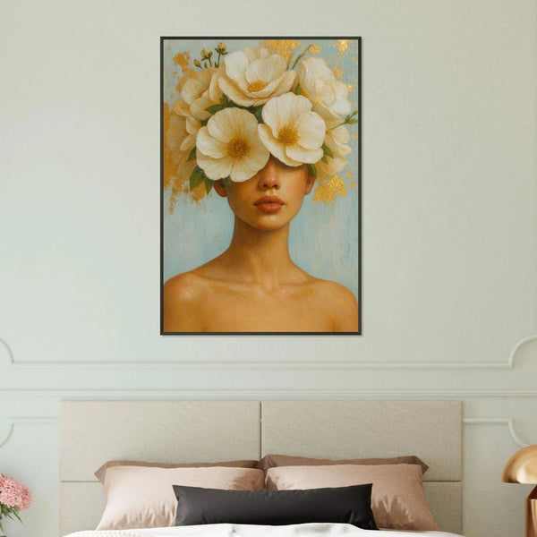 Luxury Wall Art Gift – Metal Framed Poster with Flowers - Default Title - Metal Framed Posters