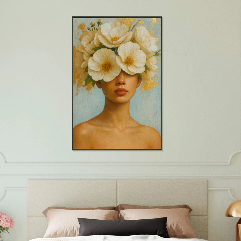 Luxury Wall Art Gift – Metal Framed Poster with Flowers - Default Title - Metal Framed Posters