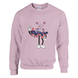 Celebrate Freedom with a Bang - Light Pink - Crewneck Sweatshirts