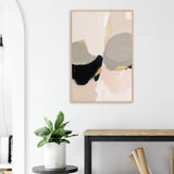 Elegant Neutrals – Wooden Framed Poster for Home - Wood frame - Wooden Framed Posters