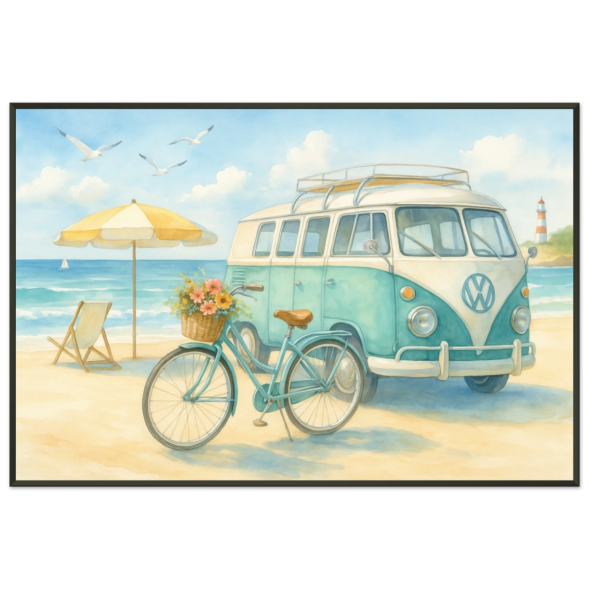 Gift Coastal Memories – Metal Framed Beach Poster - Default Title - Metal Framed Posters