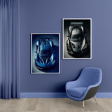 Dual Supercar Elegance Collection - 12x18 - Framed Posters