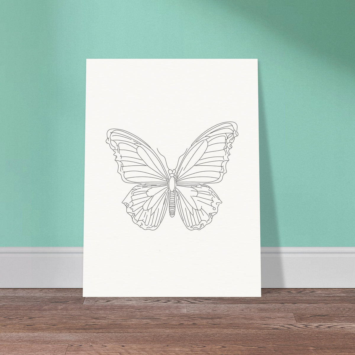 Ethereal Flight - Butterfly Silhouette - 60x80 cm 24x32″ - Posters