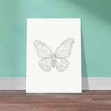 Ethereal Flight - Butterfly Silhouette - 60x80 cm 24x32″ - Posters