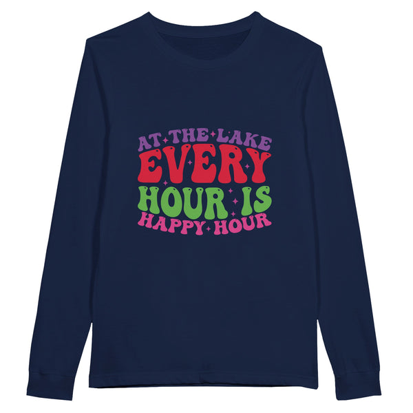 Lake Bliss - Happy Every Hour Tee - Navy - Sweatshirt