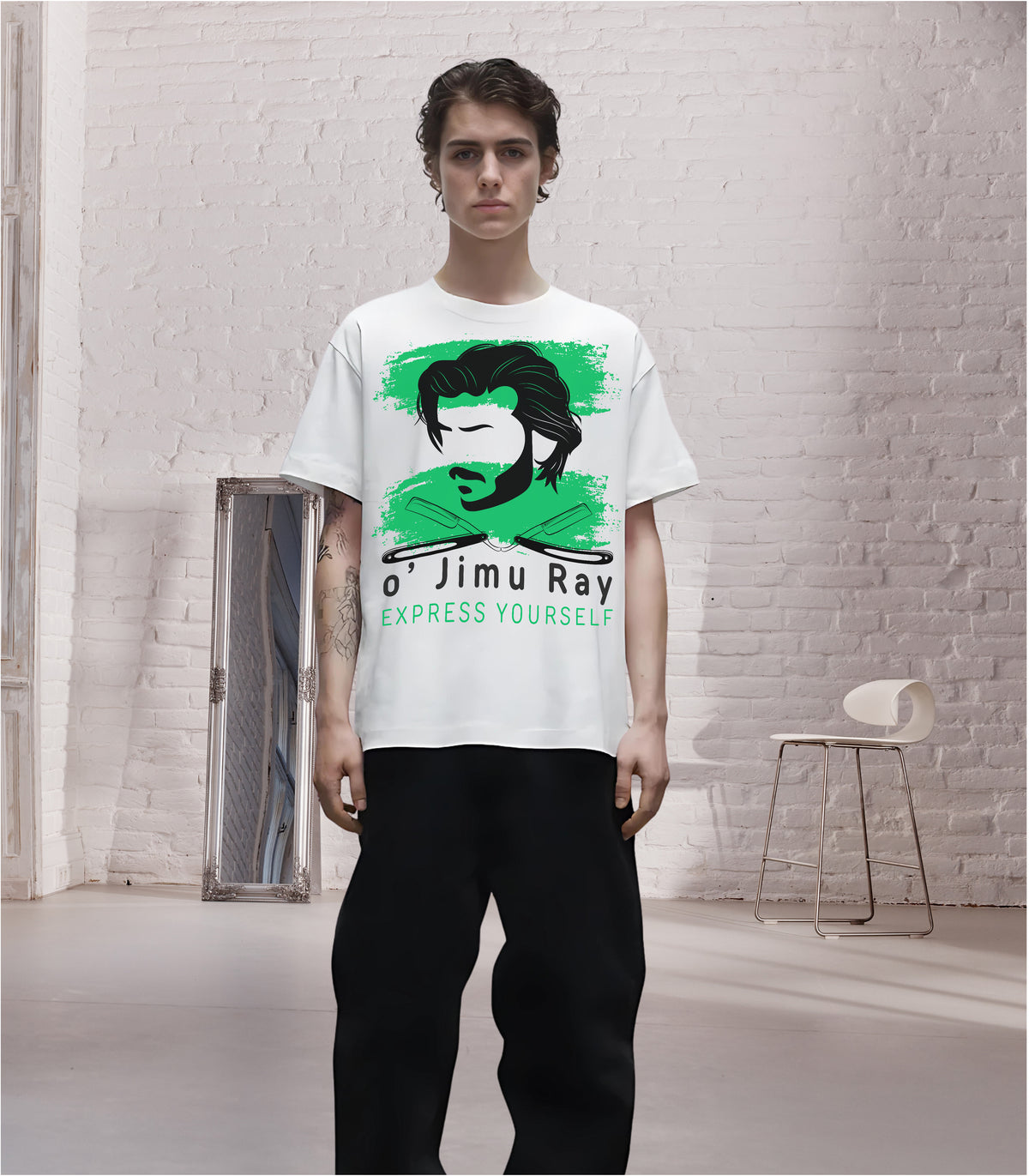 Heritage Cuts - Men's Organic Cotton Boxy Tee - - T-shirts