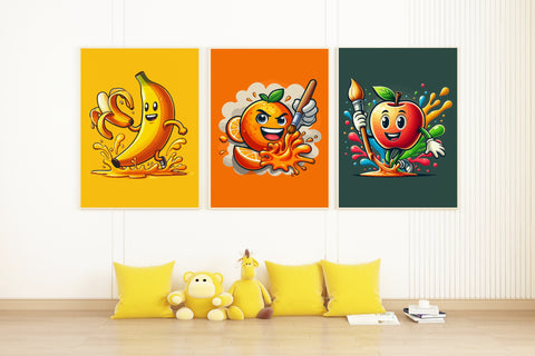 Image of Fruit Frenzy Art Trio