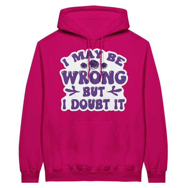 Doubtful Certainty - A Thoughtful Blend of Confidence and Reflection - Heliconia - Hoodies