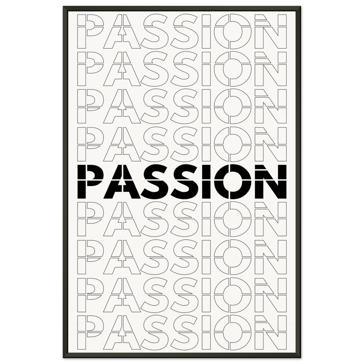 Passionate Repetition - Art That Inspires - 60x90 cm 24x36″ - Metal Framed Posters